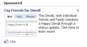 Wish Diwali through Status Updates on Facebook!